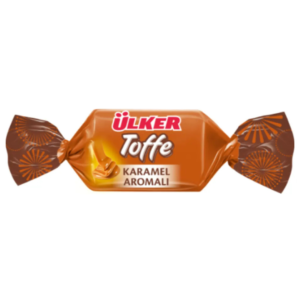 تافی اولکر با طعم کارامل Ulker Toffe Karamel بسته 1 کیلویی