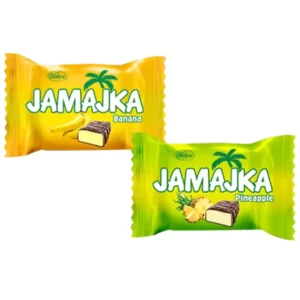 شکلات جاماجکا وبرو با مغز کرم موز و آناناس Vobro Jamajka Banana Pineapple بسته 1 کیلویی