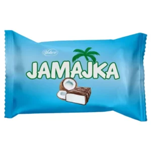 شکلات جاماجکا وبرو با مغز کرم نارگیل و روکش شکلات Vobro Jamajka Coconut بسته 1 کیلویی