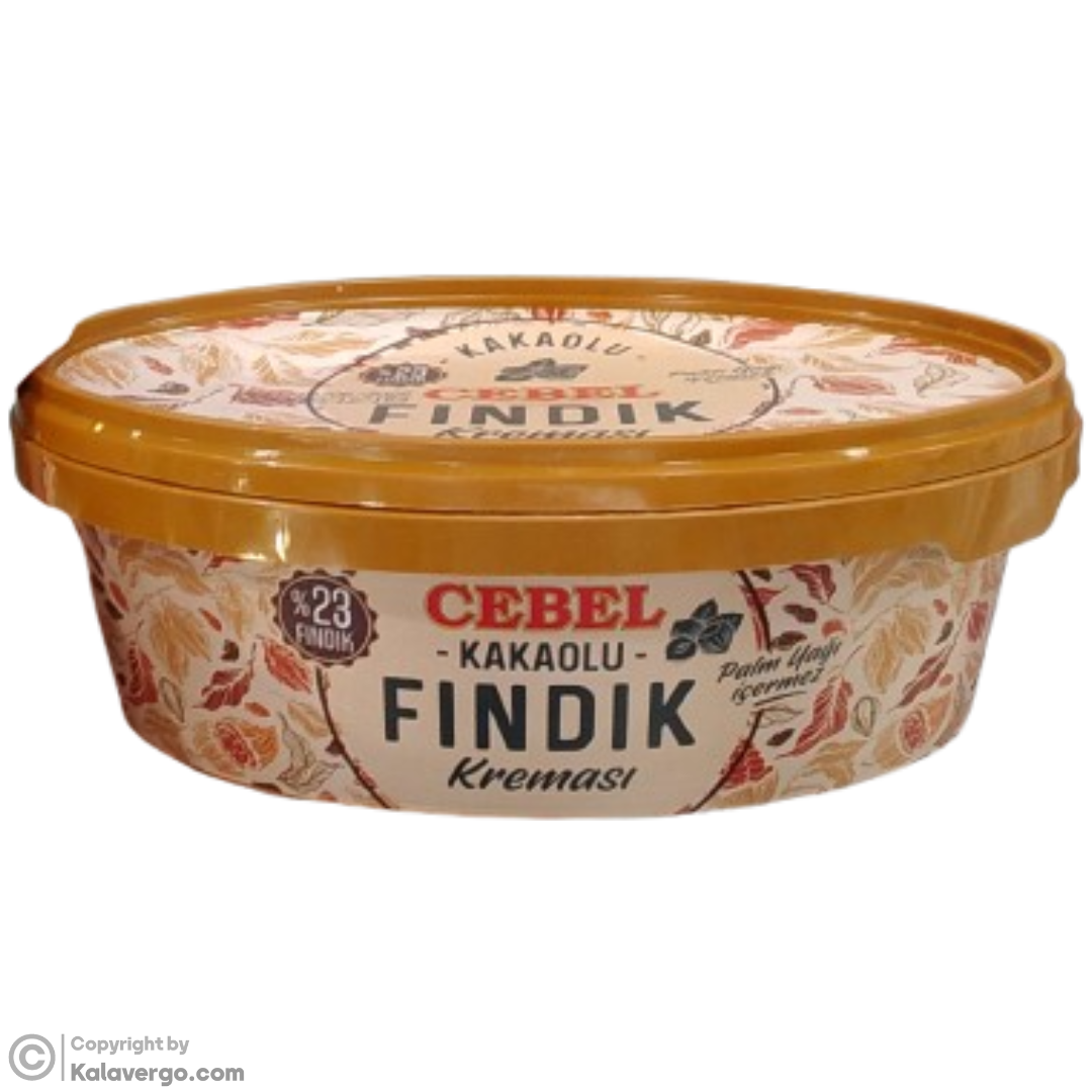 شکلات صبحانه فندقی جبل با 23 درصد فندق Cebel Findik وزن 400 گرم