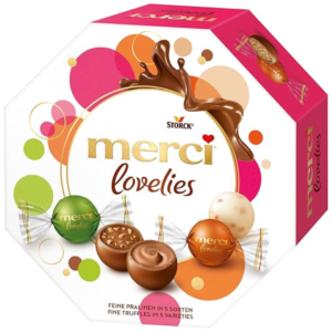 شکلات مرسی لاولیز کلاسیک مخلوط شکلات مغزدار Merci Lovelies Classic وزن 185 گرم