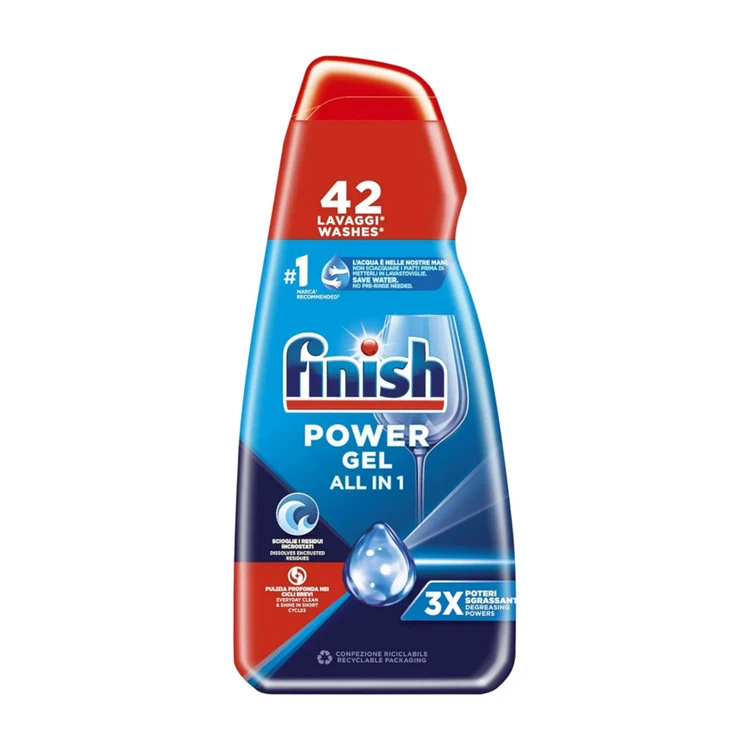 ژل ماشین ظرفشویی فینیش Finish با رایحه کلاسیک ۴۲ بار مصرف حجم 940 میل