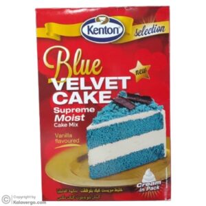پودرکیک مخملی آبی سوپریم مویست کنتون KENTON وزن 500 گرم