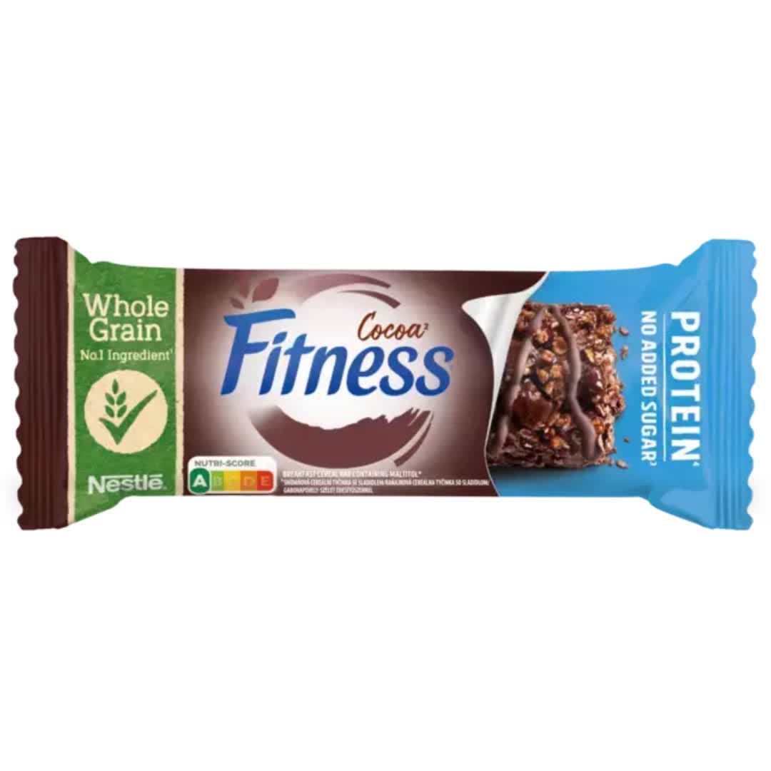 غلات بار نستله Nestle مدل fitness با طعم شکلات بدون شکر وزن 23.5 گرم