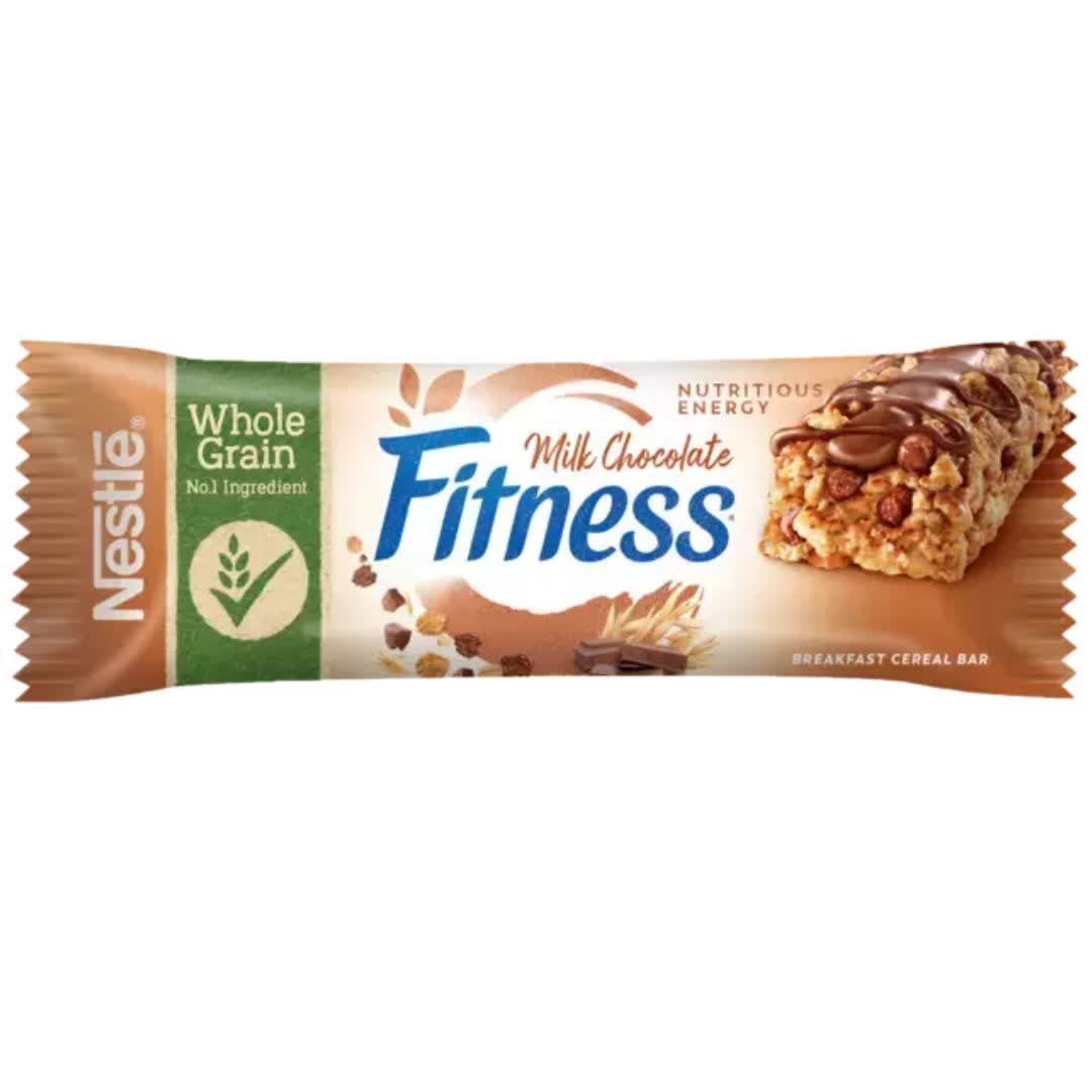 غلات بار نستله Nestle مدل fitness با طعم شکلات شیری وزن 23.5 گرم