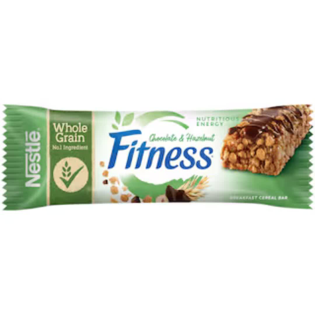 غلات بار نستله Nestle مدل fitness با طعم شیر و فندق وزن 23.5 گرم