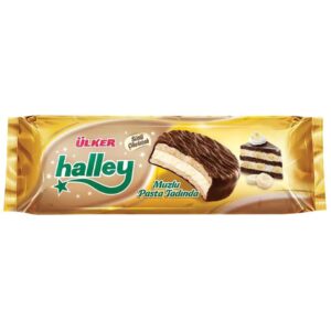 بیسکویت شکلاتی اولکر هالی Ulker halley با طعم موز وزن 210 گرم