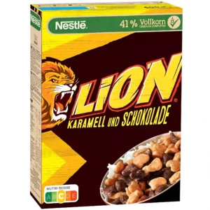 کورن فلکس لاین نستله شکلاتی کاراملی Lion Nestle Karamell Und Schokolade وزن 400 گرم
