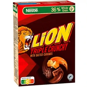 کورن فلکس لاین نستله کارامل نمکی و شکلات Lion Nestle Triple Crunchy وزن 300 گرم