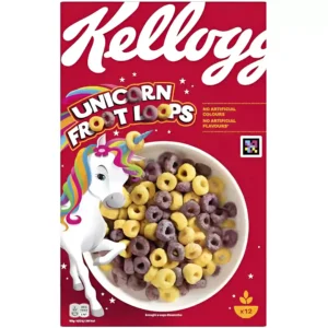 کورن فلکس یونی کورن کلاگز میوه ای Kellogg's Unicorn Fruit Loops وزن 375 گرم