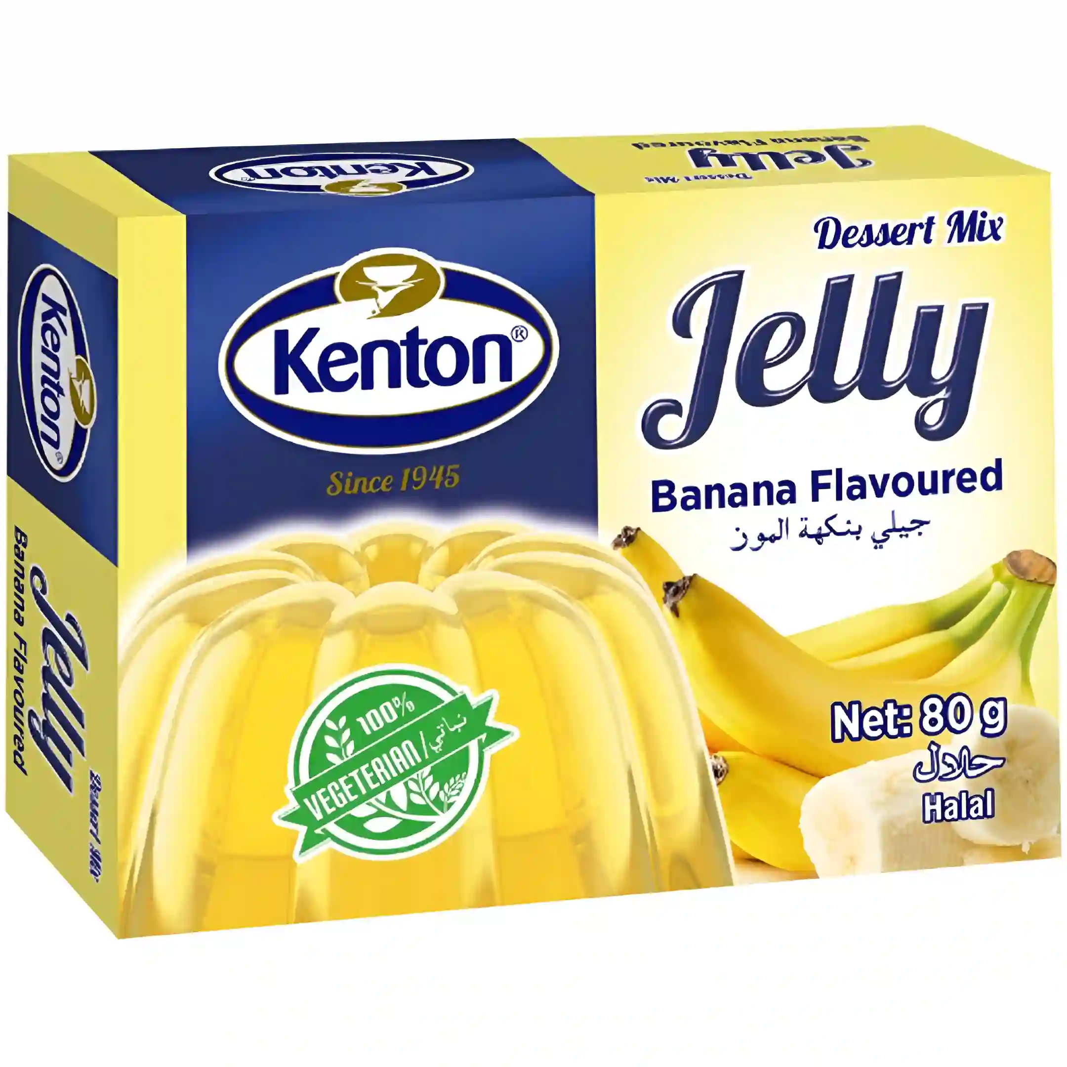 پودر ژله گیاهی کنتون با طعم موز Kenton...