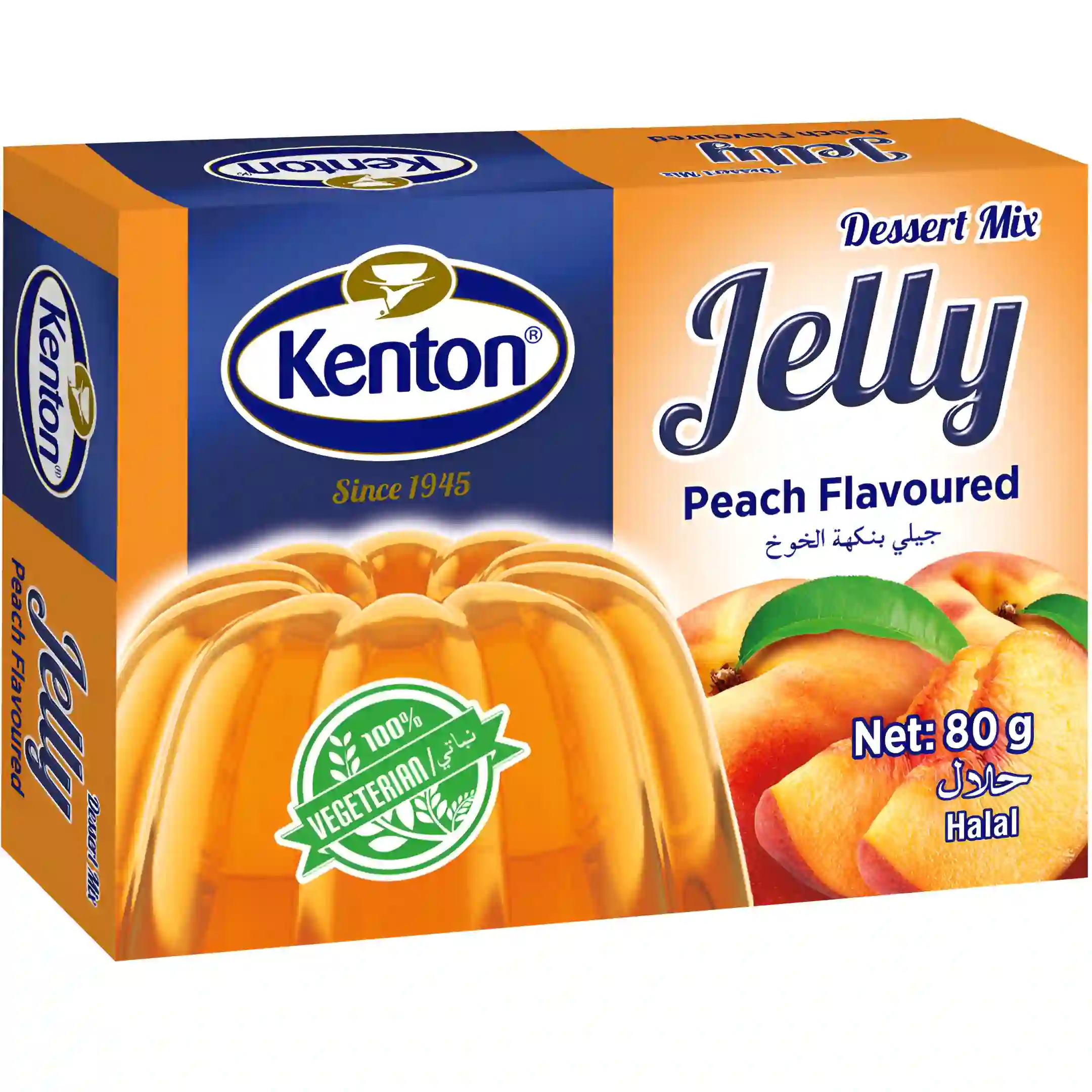 پودر ژله گیاهی کنتون با طعم هلو Kenton...