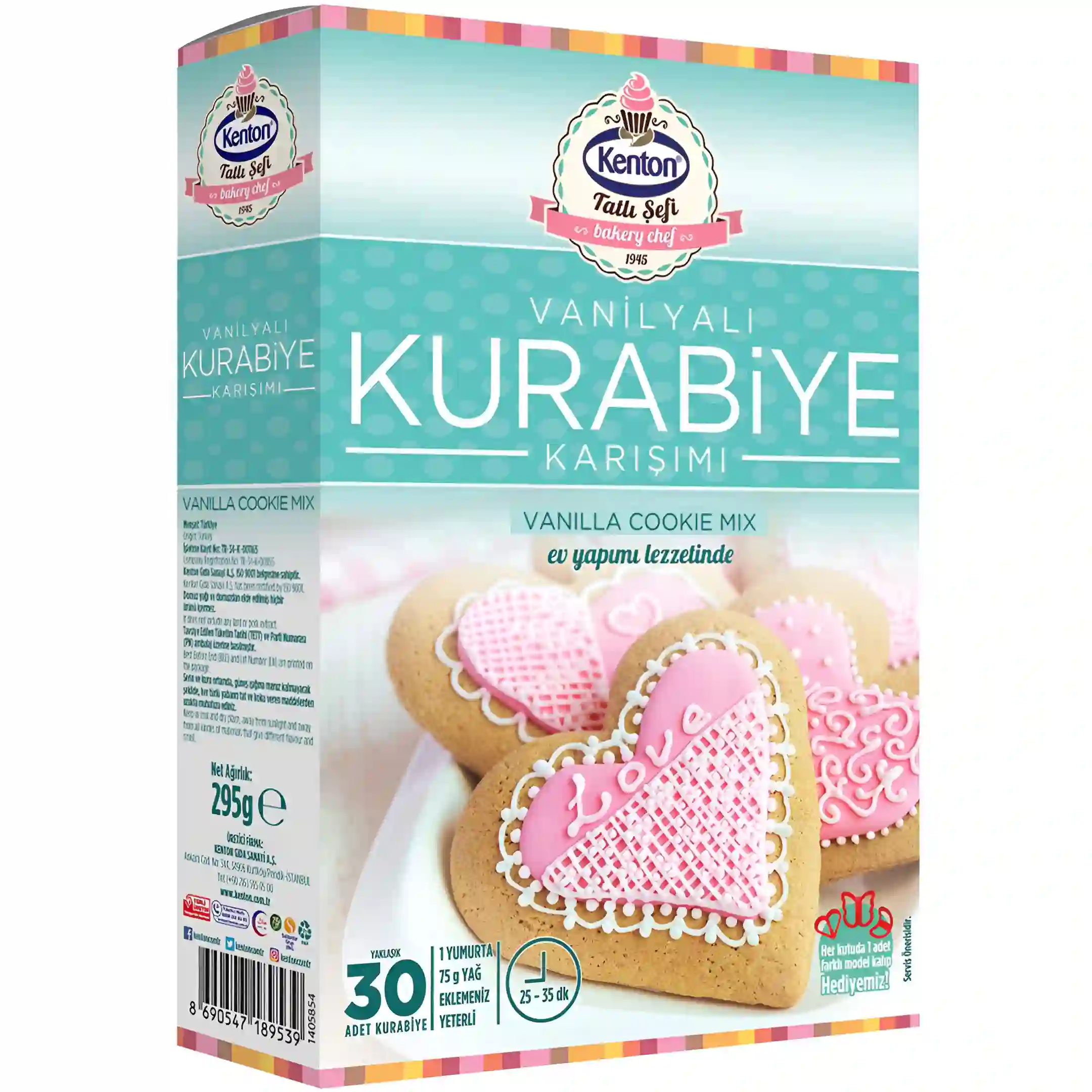 پودر شیرینی وانیلی کورابیه کنتون Kenton Vanilyali Kurabiye...