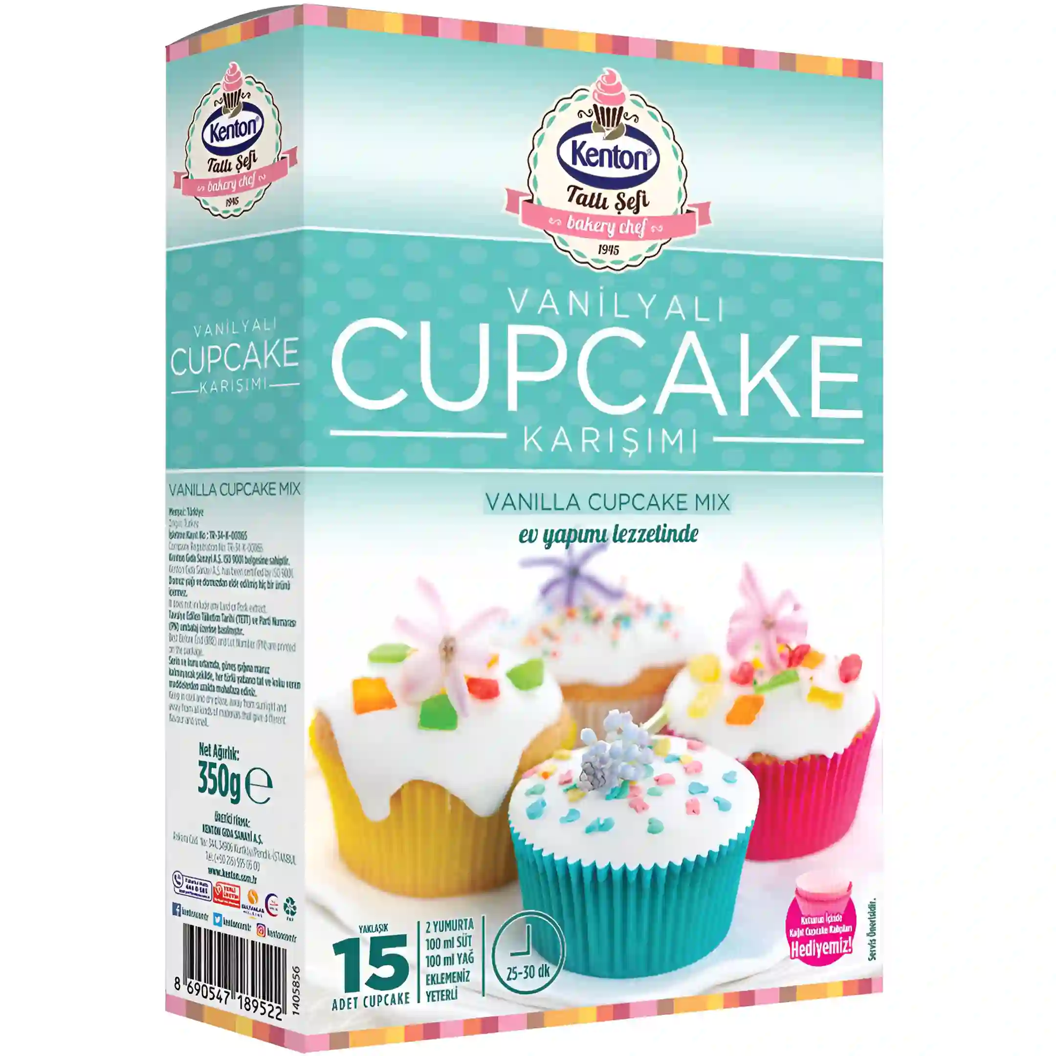 پودر کاپ کیک وانیلی کنتون Kenton Vanilyali Cupcake...