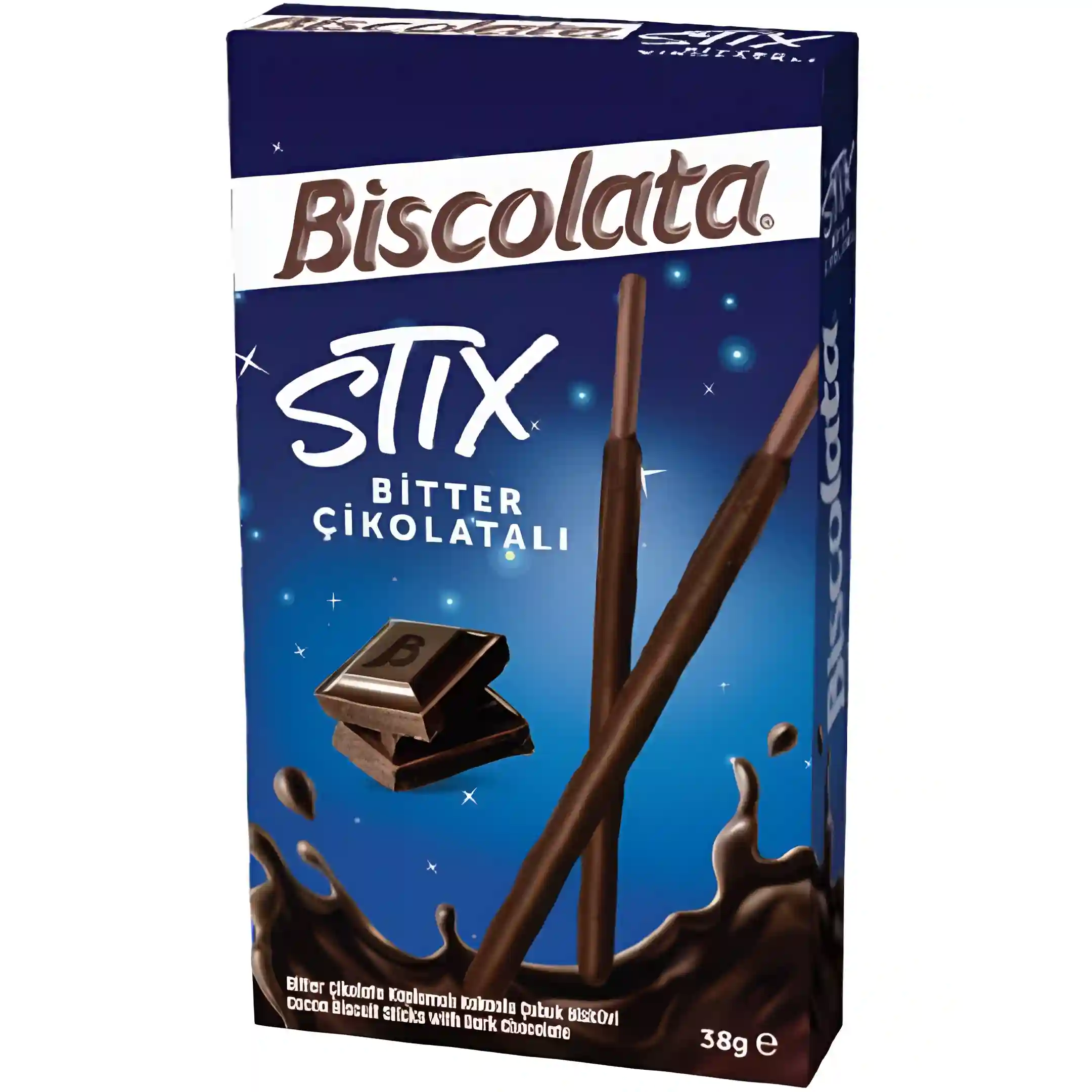 چوب شکلاتی استیکس بیسکولاتا با طعم شکلات تلخ...