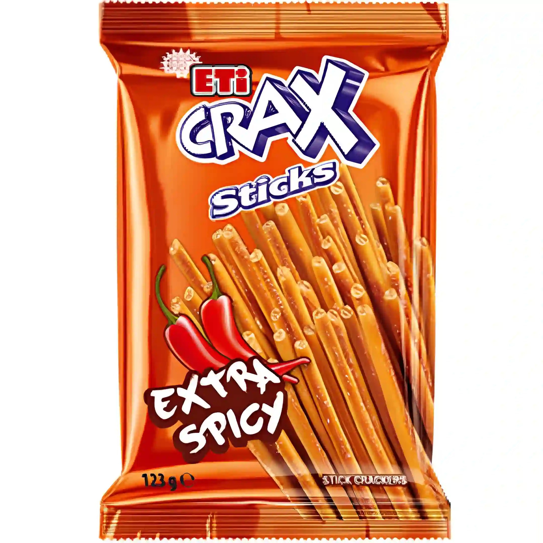 چوب شور فلفلی اتی کراکس Eti Crax Extra Spicy وزن 50 گرم