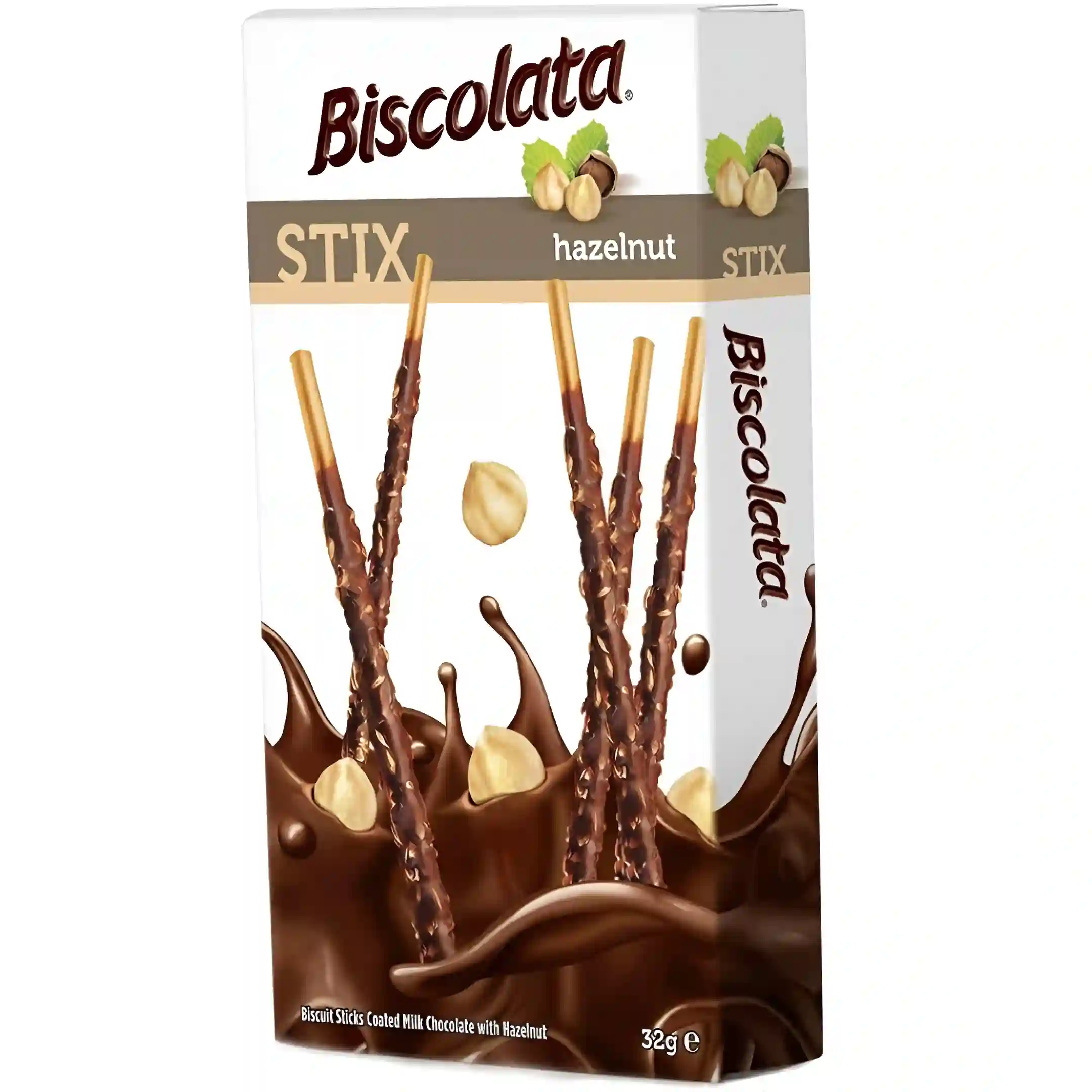 چوب شکلاتی بیسکولاتا استیکس با فندق Biscolata Stix...