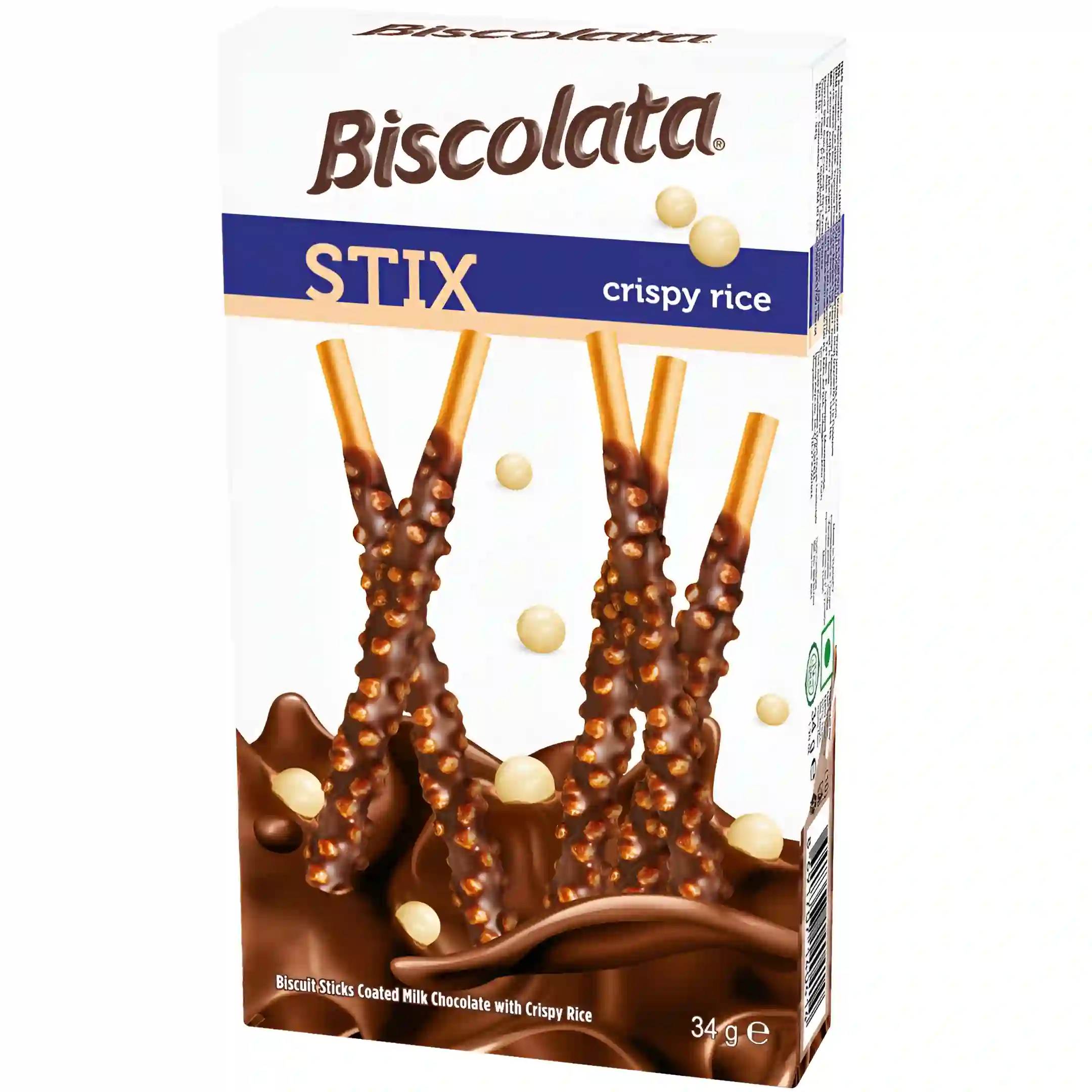 چوب شکلاتی بیسکولاتا استیکس با برنجک Biscolata Stix...