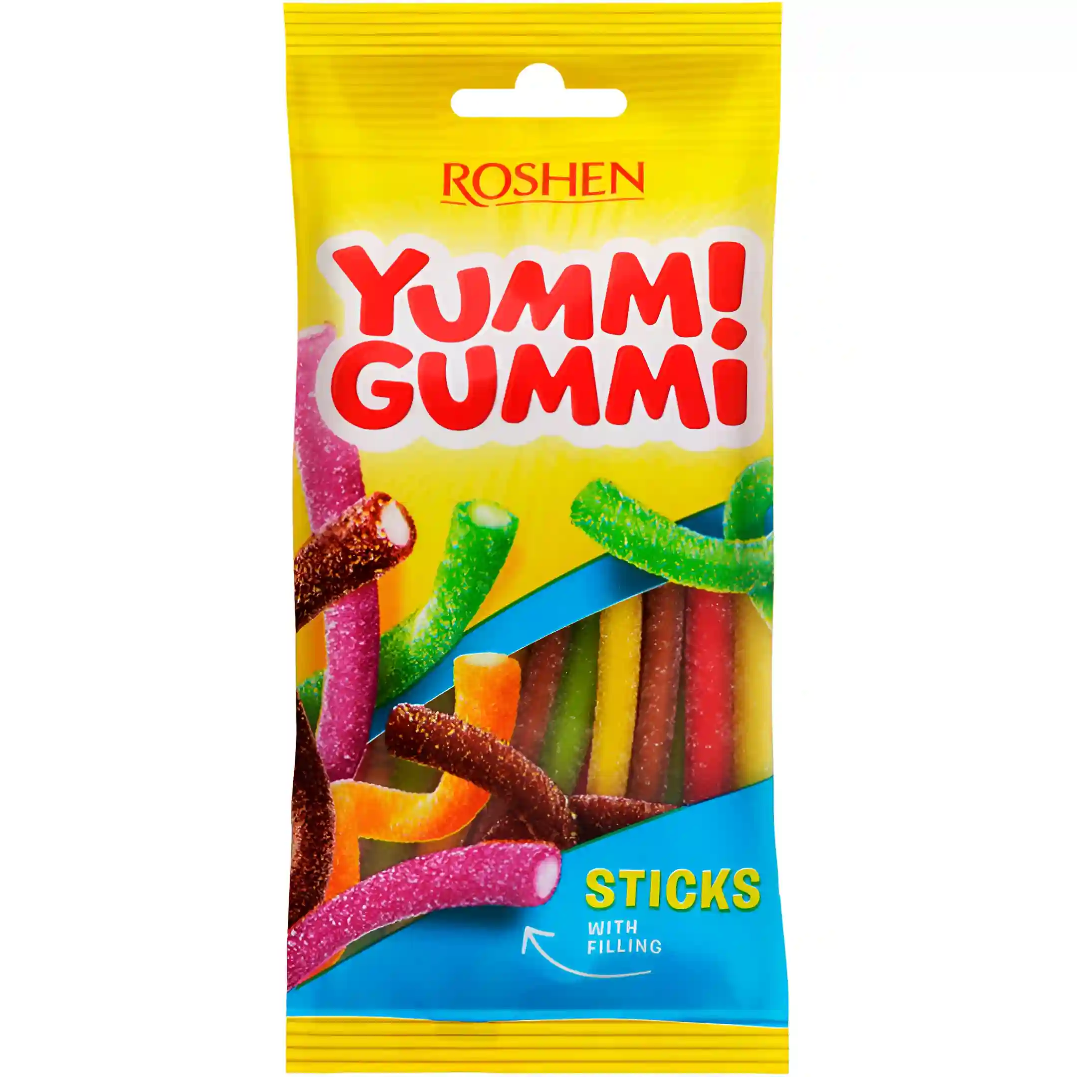 پاستیل لوله‌ای شکری یامی گامی روشن با مغز...