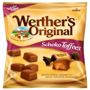 تافی شکلاتی وردرز اورجینال اشتورک با مغز کرم شکلات شیری Storck Werther's Orginal Schko Toffees وزن 180 گرم