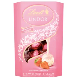 شکلات پذیرایی لیندور لینت با کرم توت فرنگی و خامه Lindt Lindor Strawberry & Cream وزن 200 گرم