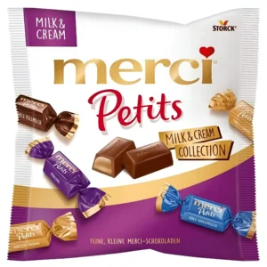 شکلات مرسی پتیتس با کرم شیری و خامه Merci Petits Milk & Cream وزن 125 گرم