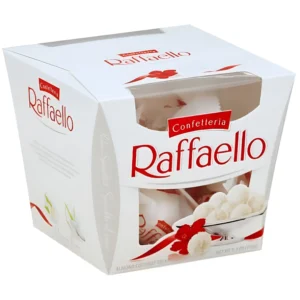 شکلات پذیرایی رافائلو کنفدریا با مغز بادام و نارگیل Raffaelo confetteria وزن 150 گرم