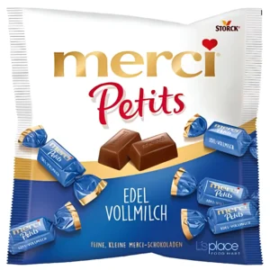 شکلات مرسی پتیتس با کرم شکلات شیری Merci Petits EDEL Vollmilch وزن 125 گرم