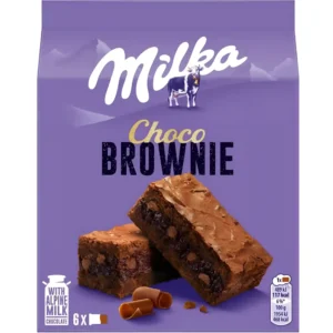 کیک براونی شکلاتی میلکا Milka Brownie بسته ی 6 عددی وزن 150 گرم