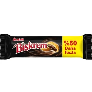 بیسکویت بیسکرم اولکر با مغز کرم کاکائو Ulker Biskrem وزن 150 گرم