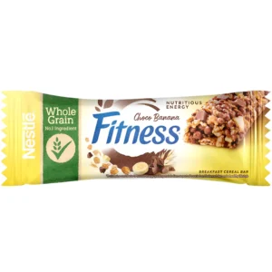 غلات بار نستله فیتنس با کرم موز و شکلات Nestle Fitness Choco Banana وزن 23.5 گرم