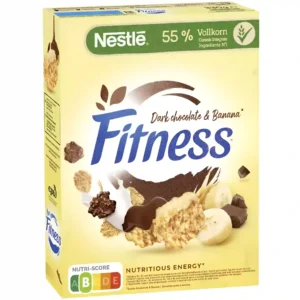 کورن فلکس نستله فیتنس با طعم شکلات تلخ و موز Nestle fitness وزن 330 گرم