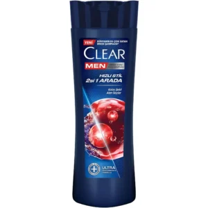 شامپو ضد شوره مردانه کلیر مدل 2 در 1 سریع استایل با خاصیت حالت‌ دهی آسان Clear Men Hizli Stil 2'si 1 Arada حجم 350 میل