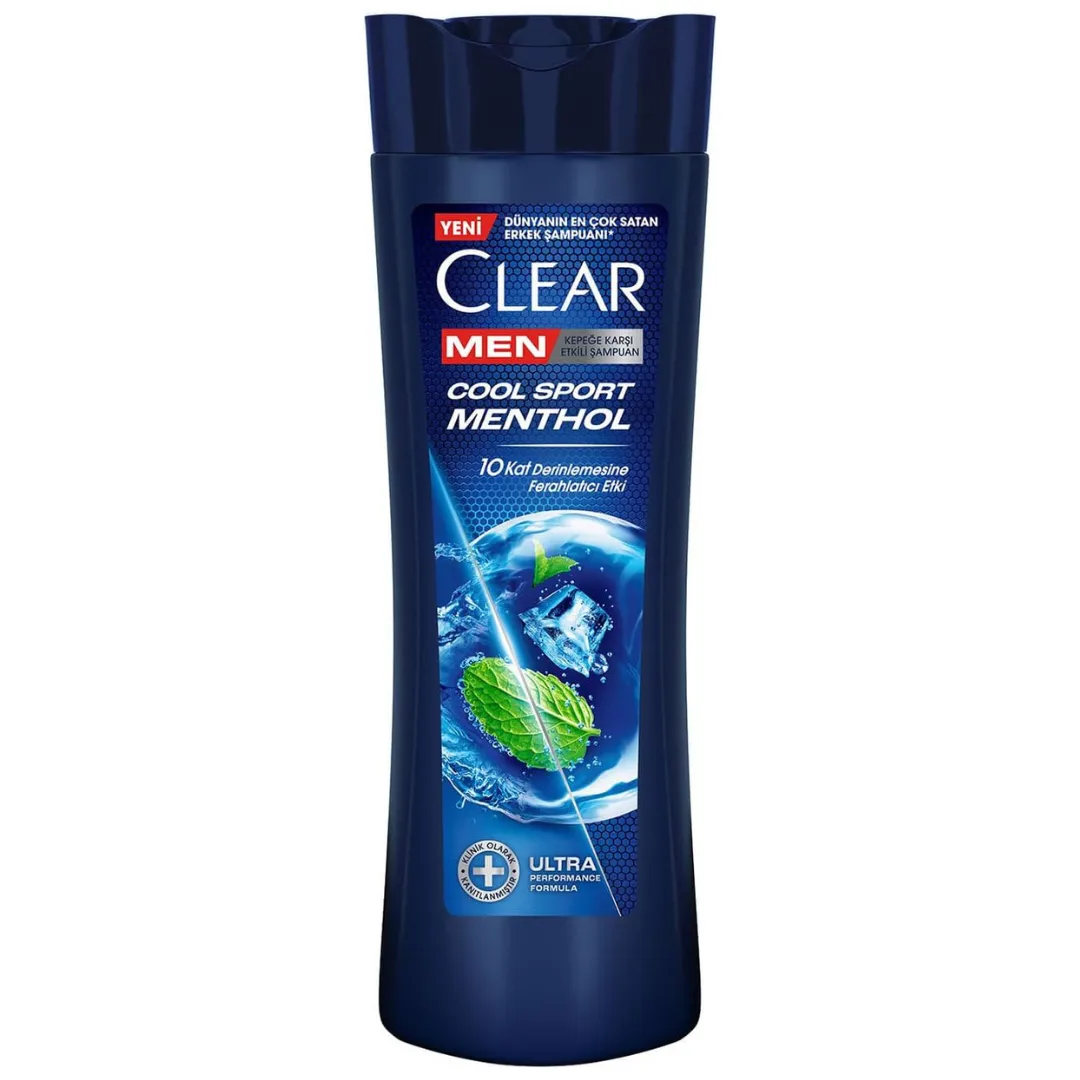 شامپو مردانه کلیر ضد شوره با عصاره نعناع مدل کول اسپورت Clear Men Cool Sport Menthol