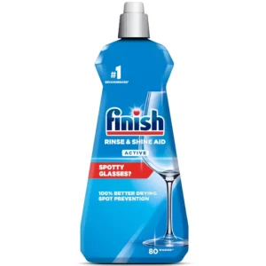 مایع جلادهنده و براق کننده ظرفشویی فینیش Finish RINSE & SHINE AID حجم 400 میل