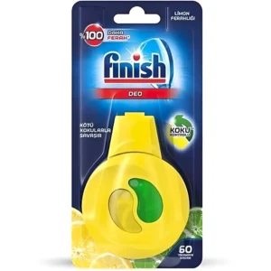 بوگیر و خوشبو کننده ماشین ظرفشویی فینیش با رایحه لیمو ۶۰ بار مصرف Finish Deo وزن 200 گرم