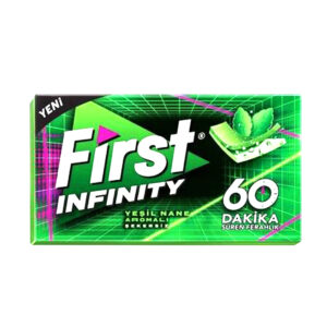 آدامس 60 دقیقه فرست اینفینیتی بدون شکر با طعم نعنا First Infinity وزن 27 گرم