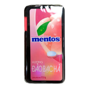 قرص خوشبو کننده دهان منتوس با طعم هلو ژاپنی Mentos Peach وزن 17.5 گرم