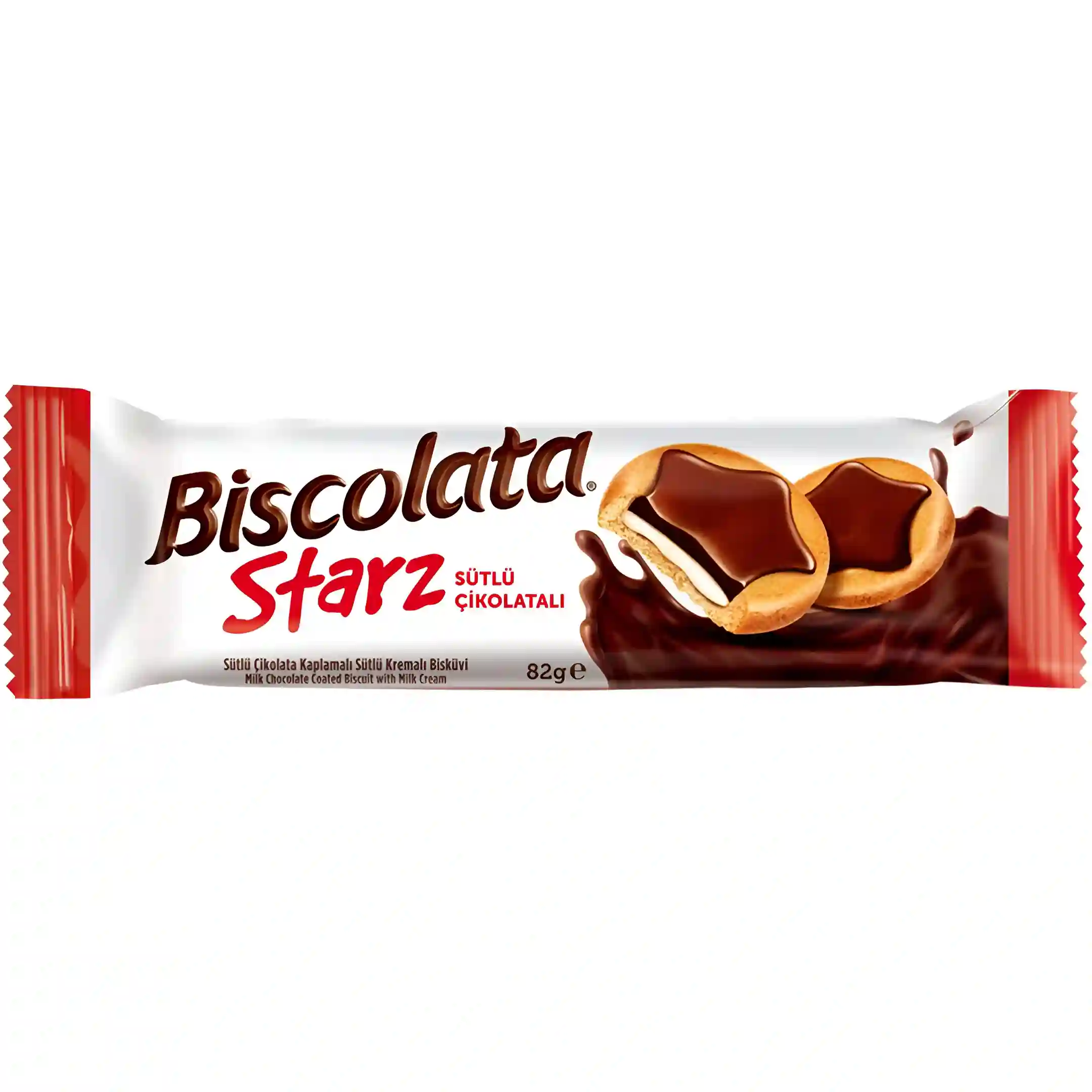 بیسکوییت شیری شکلاتی بیسکولاتا استارز Biscolata Starz وزن...