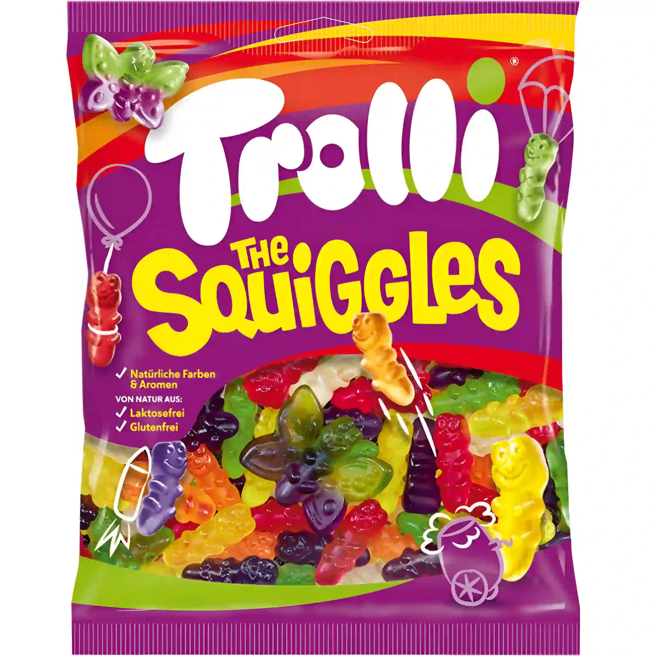 پاستیل کرم ابریشم ترولی Trolli The Squiggles وزن...