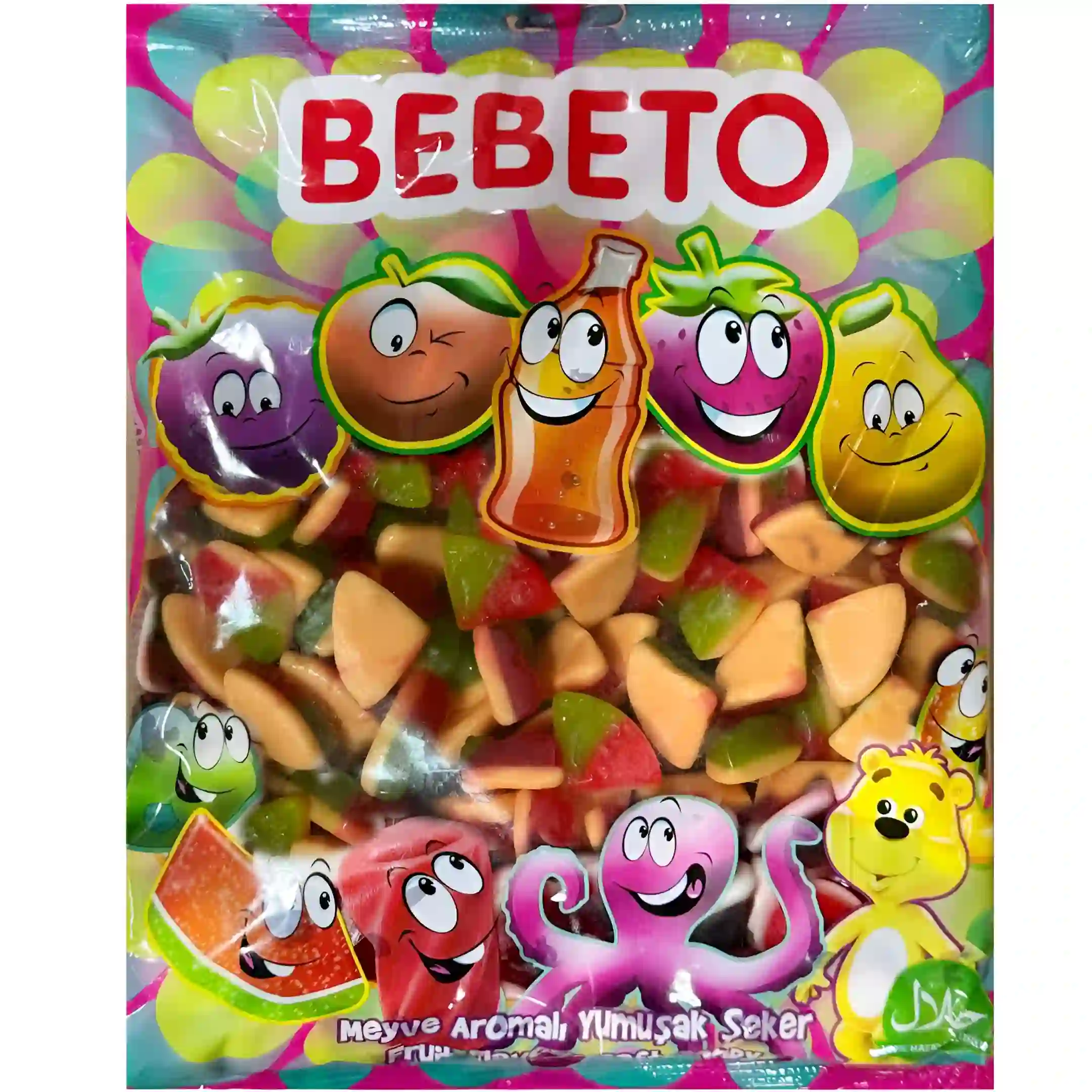 پاستیل ببتو مدل پیتزا Bebeto بسته یک کیلویی