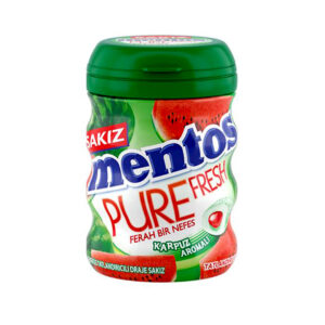آدامس مغزدار طعم هندوانه بدون قند منتوس Mentos Pure Fresh وزن 90 گرم
