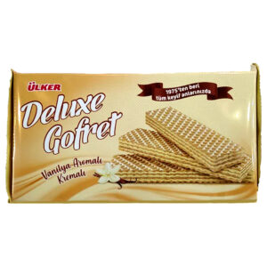 ویفر با کرم وانیلی اولکر Ulker Deluxe Gofret وزن 220 گرم