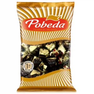 شکلات پذیرایی ترافل پوبدا آماره با مغز خامه شیری و خرده های کارامل Pubeda Amare وزن 1000 گرم