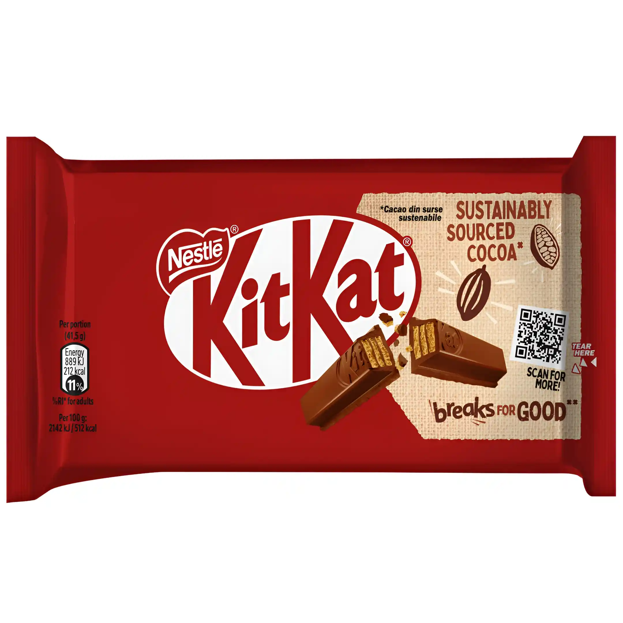 شکلات کیت کت 4 انگشتی شیری KitKat Milk...