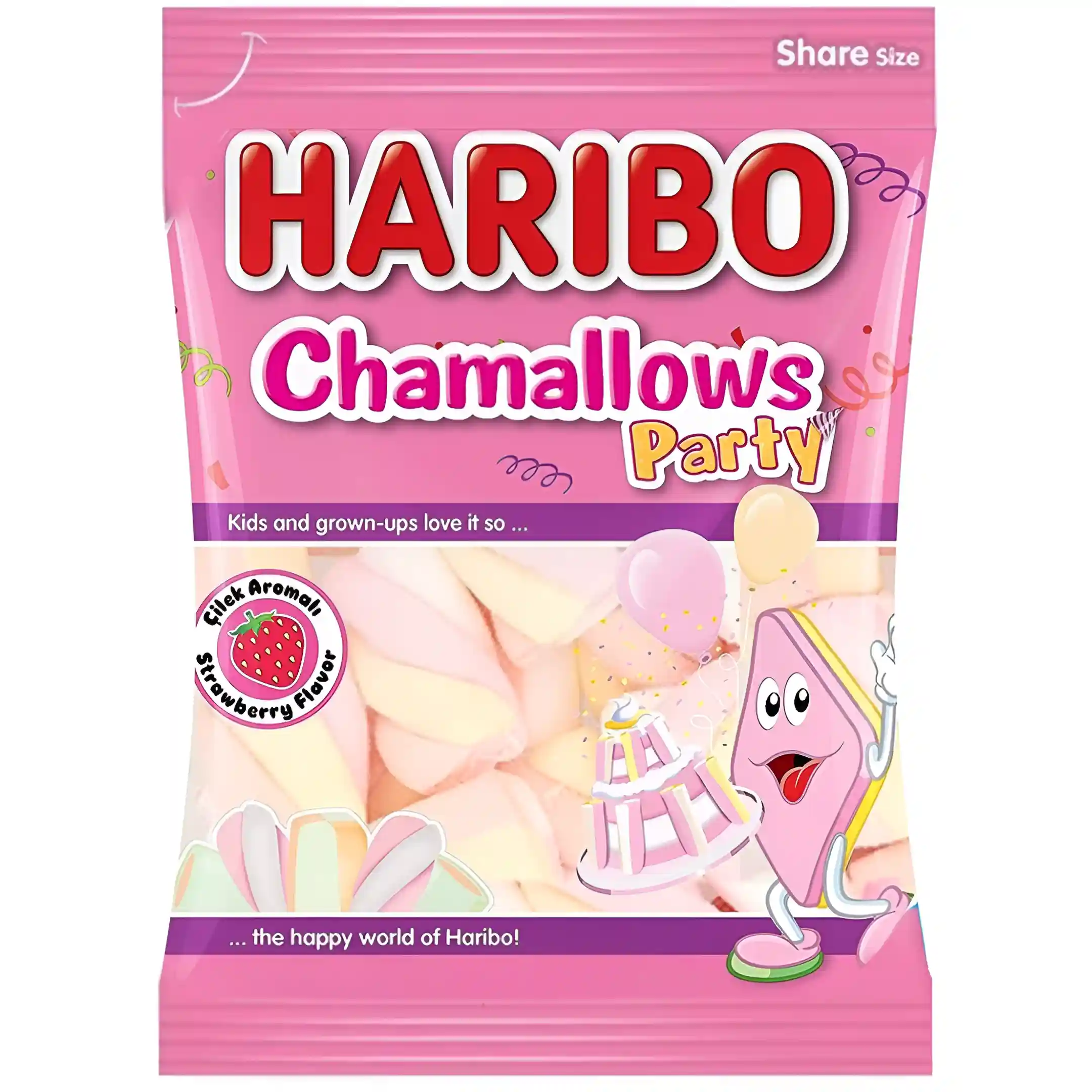 مارشمالو توت فرنگی هاریبو مدل پارتی Haribo Strawberry...