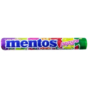 آبنبات خوشبو کننده دهان منتوس با طعم میوه ای Mentos Papyra وزن 37 گرم