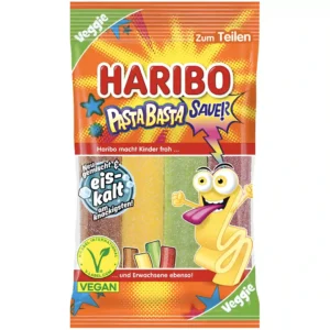 پاستیل نواری پاستا باستا هاریبو با طعم ترش Haribo PastaBasta وزن ۱۶۰ گرم