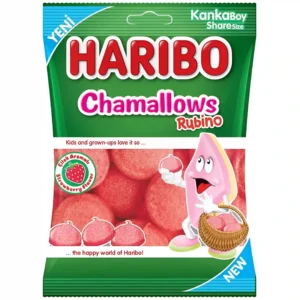 پاستیل روبینو هاریبو با طعم توت فرنگی Haribo Rubino Strawberry وزن 70 گرم