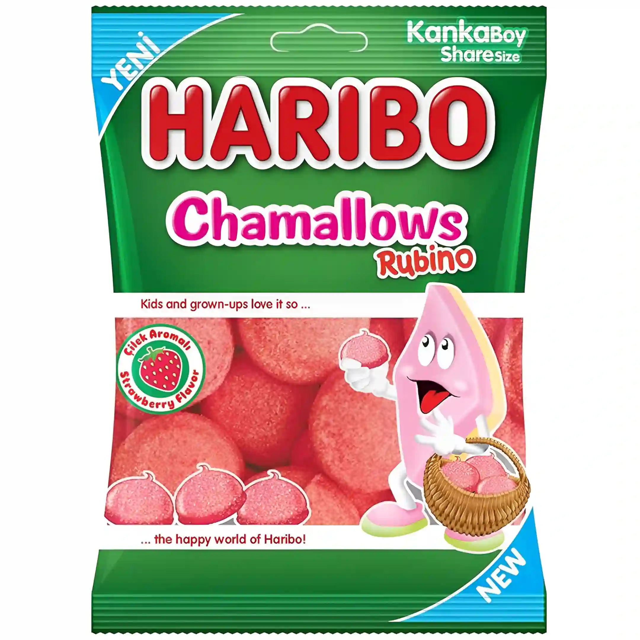 پاستیل پفی پفی توت فرنگی هاریبو مدل روبینو...